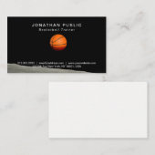 バスケットボールの先生のインストラクターの感動的なモダン 名刺 (正面/裏面)