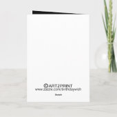 バスケットボールの写真のバースデー・カード カード (裏面)