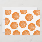 バスケットボールの写真招待状 招待状 (裏面)