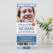 バスケットボールの卒業パーティーの招待 招待状 (スタンド正面)