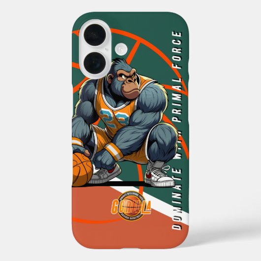 バスケットボールの原始的な力 | Case-Mate iPhoneケース (裏面)