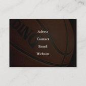 バスケットボールの名刺 名刺 (裏面)