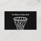 バスケットボールの名刺 名刺 (裏面)