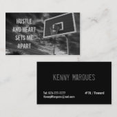 バスケットボールの名刺 名刺 (正面/裏面)