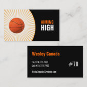 バスケットボールの名刺 名刺 (正面/裏面)