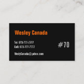 バスケットボールの名刺 名刺 (裏面)