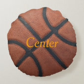 バスケットボールの名前および位置 ラウンドクッション (裏面)