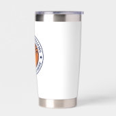 バスケットボールの名前とチームブルースターズ白 保温保冷タンブラー (左面)
