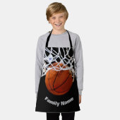 バスケットボールの名前 エプロン (着用した状態)