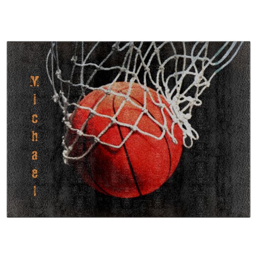 バスケットボールの名前 カッティングボード (正面)