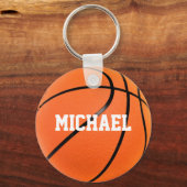 バスケットボールの名前 キーホルダー (正面)