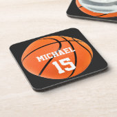 バスケットボールの名前 コースター (左側)