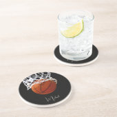 バスケットボールの名前 コースター (側面)