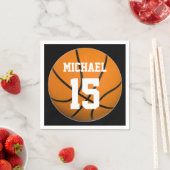 バスケットボールの名前 スタンダードカクテルナプキン (インサイチュ)