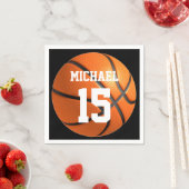 バスケットボールの名前 スタンダードカクテルナプキン (インサイチュ)