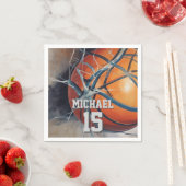 バスケットボールの名前 スタンダードカクテルナプキン (インサイチュ)