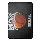 バスケットボールの名前 バスマット (正面縦)