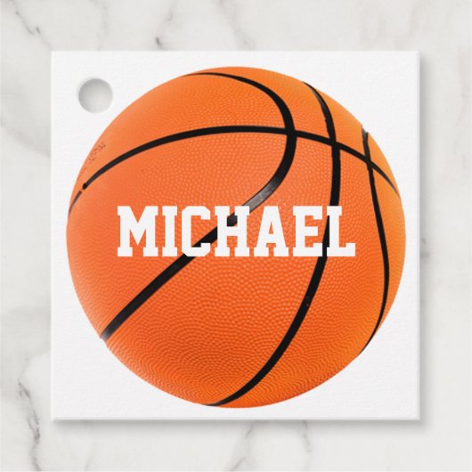 バスケットボールの名前 フェイバータグ (正面)