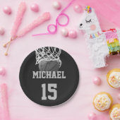 バスケットボールの名前 ペーパープレート (パーティー)