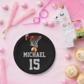 バスケットボールの名前 ペーパープレート (パーティー)