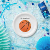 バスケットボールの名前 ペーパープレート (パーティー)