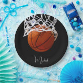 バスケットボールの名前 ペーパープレート (パーティー)