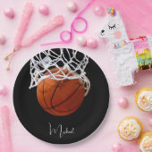 バスケットボールの名前 ペーパープレート (パーティー)