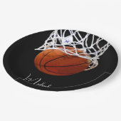 バスケットボールの名前 ペーパープレート (アングル)
