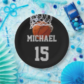 バスケットボールの名前 ペーパープレート (パーティー)