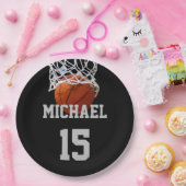 バスケットボールの名前 ペーパープレート (パーティー)