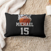 バスケットボールの名前 ランバークッション (ブランケット)