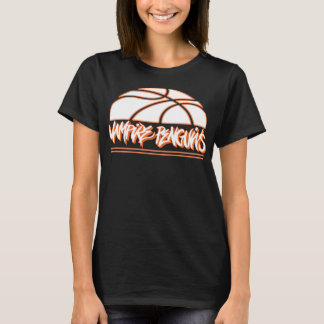 バスケットボールの吸血鬼のペンギンの女性のワイシャツ Tシャツ