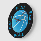 バスケットボールの壁時計 ラージ壁時計 (傾斜)