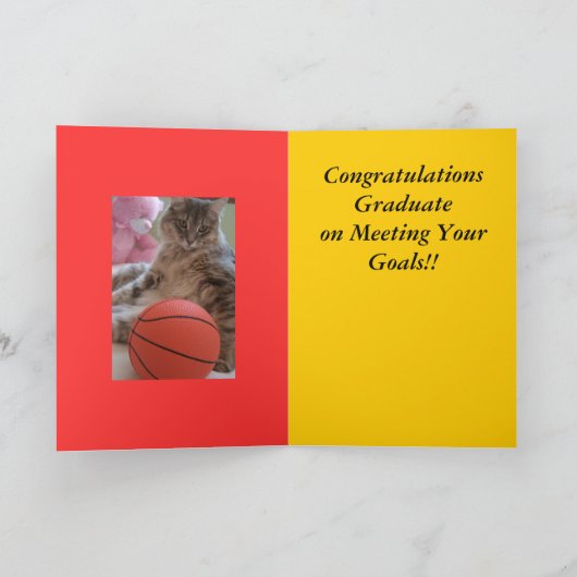 バスケットボールの夢の卒業生 カード (内部)