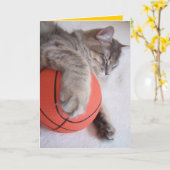 バスケットボールの夢の卒業生 カード (黄色い花)