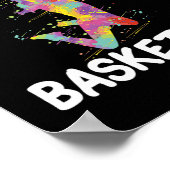 バスケットボールの女の子が大好きな女の子 ポスター (角)