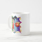 バスケットボールの女の子のマグ コーヒーマグカップ (正面左)