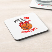バスケットボールの女の子を愛しているだけの女の子 コースター (左側)