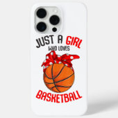 バスケットボールの女の子を愛しているだけの女の子 Case-Mate iPhoneケース (裏面)