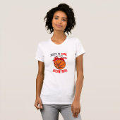 バスケットボールの女の子を愛しているだけの女の子 Tシャツ (正面フル)