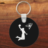 バスケットボールの女の子 キーホルダー (正面)