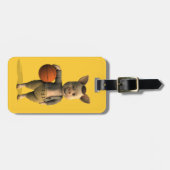 バスケットボールの子豚 ラゲッジタグ (正面横)