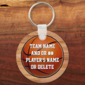 バスケットボールの安子供へい贈り物パーソナライズされた、 キーホルダー (正面)