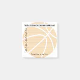 バスケットボールの実行リスト ポストイット