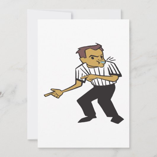 バスケットボールの審判 招待状 (正面)