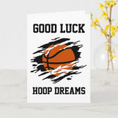 バスケットボールの幸運のカード カード (黄色い花)