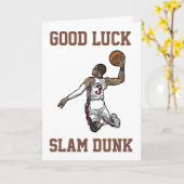 バスケットボールの幸運のカード カード (黄色い花)