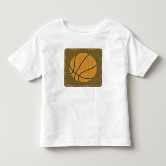 バスケットボールの幼児 トドラーTシャツ (正面)