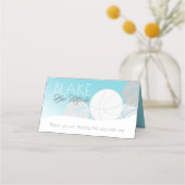 バスケットボールの座席カード プレイスカード (裏面)