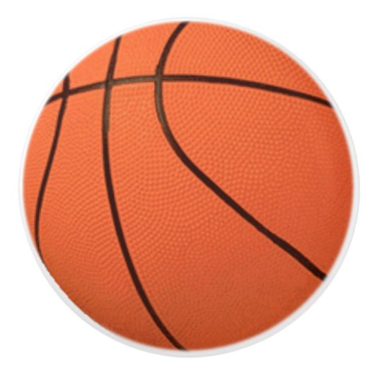 バスケットボールの引出しの引きはノブの子供を遊ばします セラミックノブ (正面)